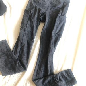 Lululemon grey wunder under full length tight